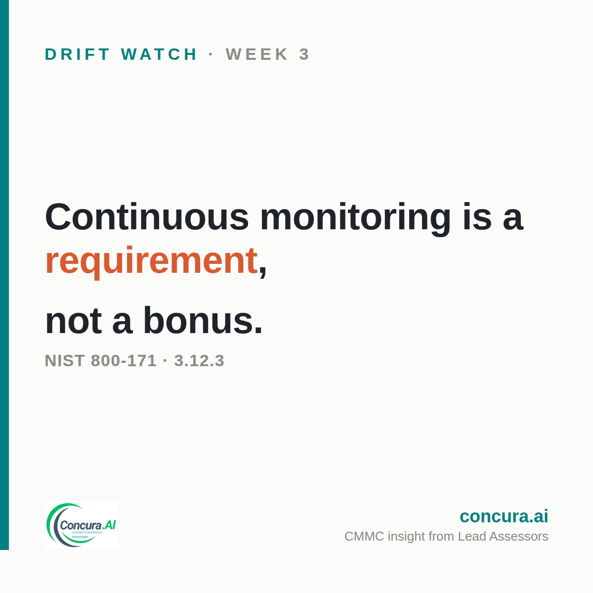 Drift Watch week 3 card